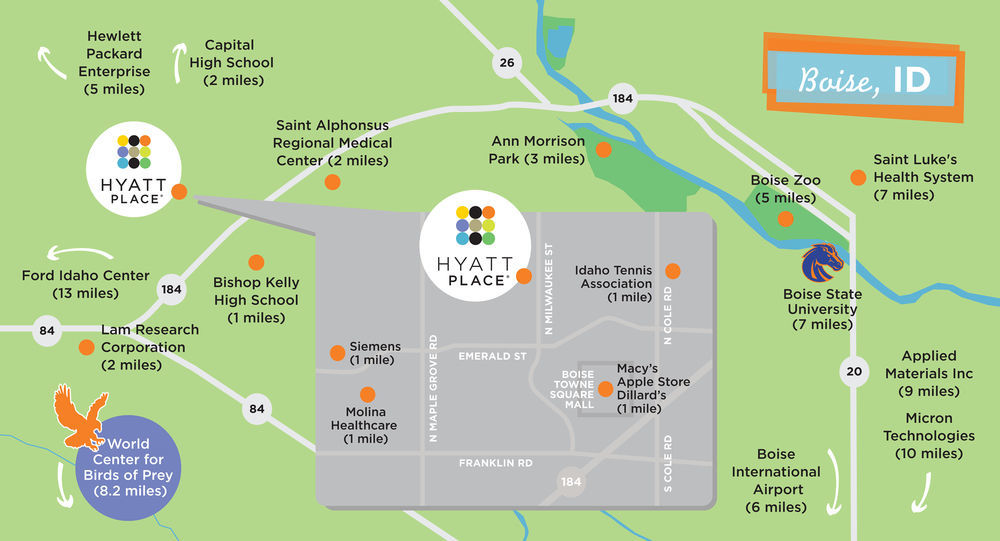 Hyatt Place Boise/Towne Square Exteriér fotografie